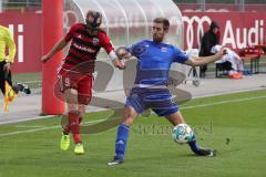 2. Bundesliga - Fußball - Testspiel - FC Ingolstadt 04 - SpVgg Unterhaching - Moritz Hartmann (9, FCI) gegen Alexander Winkler (4 SpVgg)