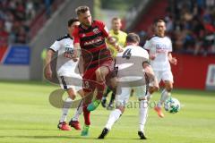 2. BL - Saison 2017/2018 - FC Ingolstadt 04 - VFB Eichstätt - Freundschaftsspiel - Robert Leipertz (#13 FCI) - Eberwein Maximilian Eichstätt #4 - Foto: Meyer Jürgen
