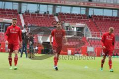 2. BL - Saison 2017/2018 - FC Ingolstadt 04 - VFB Eichstätt - Freundschaftsspiel - Phil Neumann (#26 FCI) - Stefan Kutschke (#20 FCI) - Hauke Wahl (#25 FCI) - Foto: Meyer Jürgen