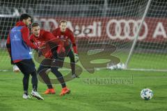 2. Bundesliga - Fußball - FC Ingolstadt 04 - Training nach Winterpause - Zweimkampf Almog Cohen (8, FCI) Phil Neumann (26, FCI)