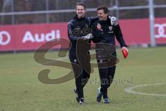 2. Bundesliga - Fußball - FC Ingolstadt 04 - Training - Neuzugänge - Torwarttrainer Martin Scharfer (FCI) und Co-Trainer Marcel Hagmann (FCI)