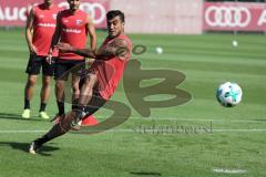 2. Bundesliga - Fußball - FC Ingolstadt 04 - Training - Interimstrainer Cheftrainer Stefan Leitl (FCI) übernimmt, erstes Training - Torschuß Training Übung Darío Lezcano (11, FCI)