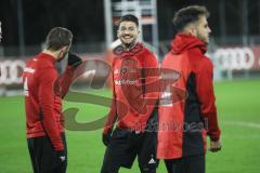 2. Bundesliga - Fußball - FC Ingolstadt 04 - Training nach Winterpause - Marcel Gaus (19, FCI) Antonio Colak (7, FCI), Fatih Kaya (U19 Kapitän)