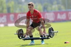 2. Bundesliga - Fußball - FC Ingolstadt 04 - Auftakttraining, neue Saison 2017/2018, Audi Sportpark Trainingsgelände - Stefan Kutschke (20, FCI) Krafttraining