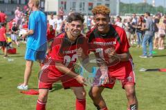 B-Junioren Bayernliga- U17 - FC Ingolstadt - TSV 1860 München - Sahin Mert links - Ezeala Ikenna rechts FCI - Meisterschale - jubel - Foto: Jürgen Meyer