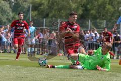 B-Junioren Bayernliga- U17 - FC Ingolstadt - TSV 1860 München - Bas Emir rot FCI - Zech Ludwig Torwart 1860 München - Foto: Jürgen Meyer