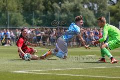 B-Junioren Bayernliga- U17 - FC Ingolstadt - TSV 1860 München - Oeler Luca rot FCI - Zech Ludwig Torwart 1860 München - Pecar Philip blau #2 1860 München - Foto: Jürgen Meyer