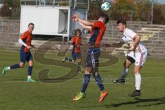 A-Junioren / Bayernliga / Bayern - FC Ingolstadt 04 - SG Quelle Fürth - Serhat Imsak #11 weiss FCI beim Kopfball -  Foto: Jürgen Meyer