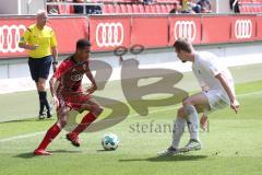 U 19 Bayernliga - Fußball - FC Ingolstadt 04 - FC Ismaning - 1:0 - Ingolstadt steigt in die Bundesliga auf, links Dominik N´gatie (FCING)