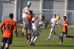 A-Junioren / Bayernliga / Bayern - FC Ingolstadt 04 - SG Quelle Fürth - Patrick Sussek #10 weiss FCI beim Kopfball - Arjon Kryeziu #6 weiss FCI -  Foto: Jürgen Meyer