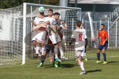 A-Junioren / Bayernliga / Bayern - FC Ingolstadt 04 - SG Quelle Fürth - Fatih Kaya #9 - Serhat Imsak #11 - Philipp Tvaroh #2 - Joseph Königsdorfer #4 -  Foto: Jürgen Meyer