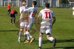 A-Junioren / Bayernliga / Bayern - FC Ingolstadt 04 - SG Quelle Fürth - Georgios Pintidis #20 weiss mit dem 1:1 Ausgleichstreffer mit einem Kopfball - Jubel -  Foto: Jürgen Meyer