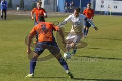 A-Junioren / Bayernliga / Bayern - FC Ingolstadt 04 - SG Quelle Fürth - Fatih Kaya #9 weiss FCI - Samuel Arapoglu #6 orange Fürth -  Foto: Jürgen Meyer