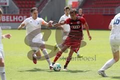 U 19 Bayernliga - Fußball - FC Ingolstadt 04 - FC Ismaning - 1:0 - Ingolstadt steigt in die Bundesliga auf, rechts Maximilian Ahammer (FC ING)