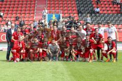 U 19 Bayernliga - Fußball - FC Ingolstadt 04 - FC Ismaning - 1:0 - Ingolstadt steigt in die Bundesliga auf, Bayerischer Meister U19 A-Jugend 2018