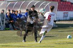 A-Junioren / Bayernliga / Bayern - FC Ingolstadt 04 - SG Quelle Fürth - Pätzold Roberto Trainer FCI - Arjon Kryeziu #6 weiss FCI - Foto: Jürgen Meyer