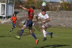 A-Junioren / Bayernliga / Bayern - FC Ingolstadt 04 - SG Quelle Fürth - Serhat Imsak #11 weiss FCI beim Kopfball -  Foto: Jürgen Meyer