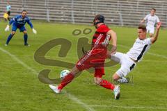 Regionalliga Bayern - Saison 2017/2018 - FC Ingolstadt 04 II - VFR Garching - Moritz Hartmann #18 FCI rot mit Gesichtsmaske - Foto: Meyer Jürgen