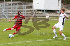 Regionalliga Bayern - Saison 2017/2018 - FC Ingolstadt 04 II - VFR Garching - Moritz Hartmann FCI II mit Gesichtsmaske - Foto: Meyer Jürgen