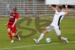 Regionalliga Bayern - Saison 2017/2018 - FC Ingolstadt 04 II - VFR Garching - Moritz Hartmann FCI II mit Gesichtsmaske - Foto: Meyer Jürgen