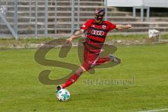 Regionalliga Bayern - Saison 2017/2018 - FC Ingolstadt 04 II - VFR Garching - Moritz Hartmann FCI II mit Gesichtsmaske - Foto: Meyer Jürgen