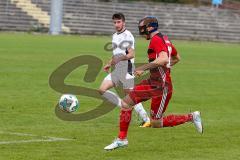 Regionalliga Bayern - Saison 2017/2018 - FC Ingolstadt 04 II - VFR Garching - Moritz Hartmann #18 FCI rot mit Gesichtsmaske - Foto: Meyer Jürgen