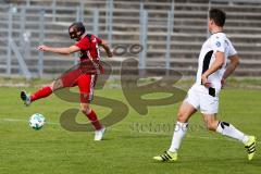 Regionalliga Bayern - Saison 2017/2018 - FC Ingolstadt 04 II - VFR Garching - Moritz Hartmann FCI II mit Gesichtsmaske - Foto: Meyer Jürgen