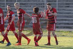 Regionalliga Bayern - FC Ingolstadt 04 - 1860 München - Tor 1:0 durch Patrick Hasenhüttl rechts Jubel mit Takahiro Sekine 16