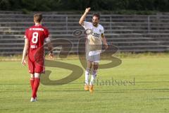 Regionalliga Bayern - FC Ingolstadt 04 II U21 - FC Memmingen - Tor Ausgleich Jubel rechts Jonatan Kotzke (FCI) 1:1, links Stefan Heger (FCM)