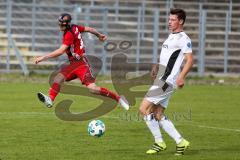 Regionalliga Bayern - Saison 2017/2018 - FC Ingolstadt 04 II - VFR Garching - Moritz Hartmann FCI II mit Gesichtsmaske - Foto: Meyer Jürgen