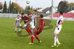 Regionalliga Bayern - Saison 2017/2018 - FC Ingolstadt 04 II - VFR Garching - Lukas Gerlspeck FCI II beim Kopfball - Foto: Meyer Jürgen