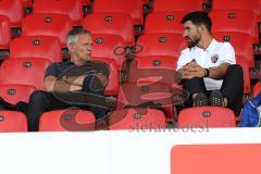 Regionalliga Bayern - FC Ingolstadt 04 II U21 - FC Memmingen - Scouting Geschäftsführer Harald Gärtner (FCI) und Co-Trainer Ovid Hajou (FCI)