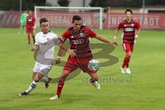 Regionalliga Bayern - FC Ingolstadt 04 II - TSV Buchbach - links Patrick Drofa (TSV) rechts Nicklas Thorsten (FCI)