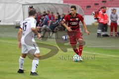 Regionalliga Bayern - FC Ingolstadt 04 II - TSV Buchbach - rechts Nicklas Thorsten (FCI) links Markus Grübl (TSV)