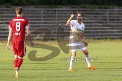 Regionalliga Bayern - FC Ingolstadt 04 II U21 - FC Memmingen - Tor Ausgleich Jubel rechts Jonatan Kotzke (FCI) 1:1, links Stefan Heger (FCM)