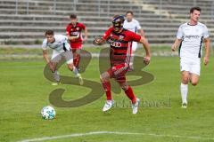 Regionalliga Bayern - Saison 2017/2018 - FC Ingolstadt 04 II - VFR Garching - Moritz Hartmann FCI II mit Gesichtsmaske - Foto: Meyer Jürgen