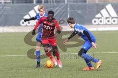 Testspiel - U15 - FC Ingolstadt 04 - SpVgg Kaufbeuren - Eliot Muteba (11 FCI) mitte im Angriff