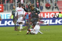 2. Bundesliga - FC Ingolstadt 04 - 1. FC Köln - Thomas Pledl (30, FCI) Hector, Jonas (14 Köln)