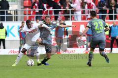 2. Bundesliga - FC Ingolstadt 04 - 1. FC Köln - Anthony Modeste (27 Köln) Björn Paulsen (4, FCI)