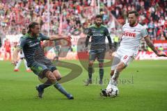 2. Bundesliga - FC Ingolstadt 04 - 1. FC Köln - Björn Paulsen (4, FCI) Höger, Marco (6 Köln) Christian Träsch (28, FCI)