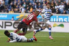 2. Bundesliga - MSV Duisburg - FC Ingolstadt 04 - Sonny Kittel (10, FCI) schlängelt sich durch trifft zum 1:3 Tor Jubel,