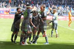 2. Bundesliga - Hamburger SV - FC Ingolstadt 04 - Tor Jubel 0:3 durch Marcel Gaus (19, FCI), Mergim Mavraj (15, FCI) Björn Paulsen (4, FCI) Darío Lezcano (11, FCI) Almog Cohen (8, FCI)