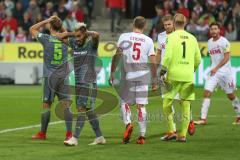 2. BL - Saison 2018/2019 - 1. FC Köln - FC Ingolstadt 04 - Dario Lezcano (#11 FCI) trifft den Pfosten - Timo Horn Torwart (#1 Köln) - Enttäuscht - Foto: Meyer Jürgen