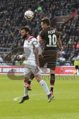 2. Bundesliga - FC St. Pauli - FC Ingolstadt 04 - Christian Träsch (28, FCI) Christopher Buchtmann (10 Pauli)