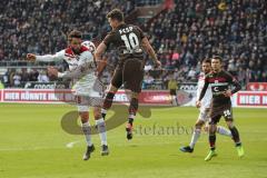 2. Bundesliga - FC St. Pauli - FC Ingolstadt 04 - Christian Träsch (28, FCI) Christopher Buchtmann (10 Pauli)