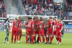 2. Bundesliga - Fußball - 1. FC Heidenheim - FC Ingolstadt 04 - Streit auf dem Platz, Sonny Kittel (10, FCI) und Nikola Dovedan (HDH 10)