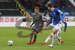 2. Bundesliga - SV Darmstadt 98 - FC Ingolstadt 04 - Konstantin Kerschbaumer (7, FCI) Höhn, Immanuel (Darmstadt 21)