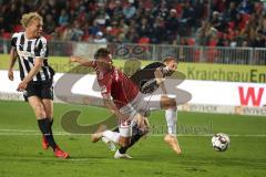 2. Bundesliga - SV Sandhausen - FC Ingolstadt 04 - Jesper Verlat (4 SV) Thorsten Röcher (29 FCI)