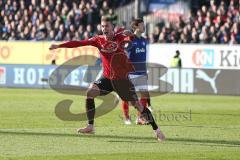 2. BL - Saison 2018/2019 - Holstein Kiel - FC Ingolstadt 04 - Phil Neumann (#26 FCI) Köpft den 0:1 Führungstreffer - jubel -  Foto: Meyer Jürgen