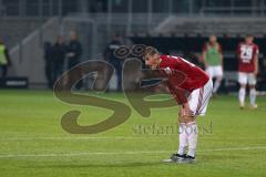 2. Bundesliga - SV Sandhausen - FC Ingolstadt 04 - Niederlage der Schanzer 4:0, hängende Köpfe, Stefan Kutschke (20, FCI)